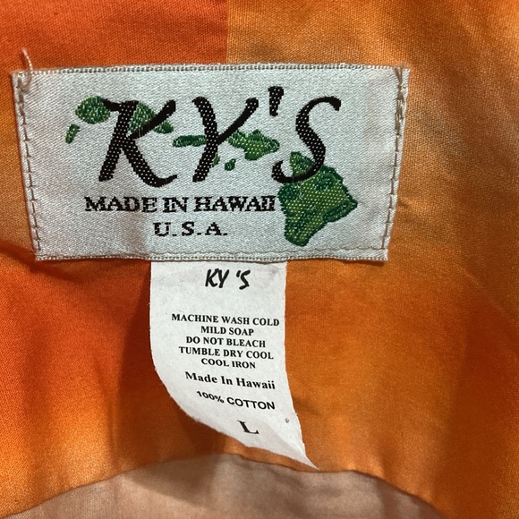 KY’S GREAT WHITE SHARK HAWAIIAN SHIRT SIZE LARGE - MADE IN HAWAII USA - Picture 3 of 6